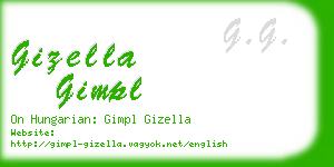 gizella gimpl business card